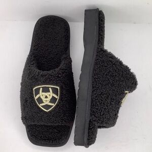 New Ariat Cozy Chic Square Toe Slipper Black Slide Women’s Slippers Various Size